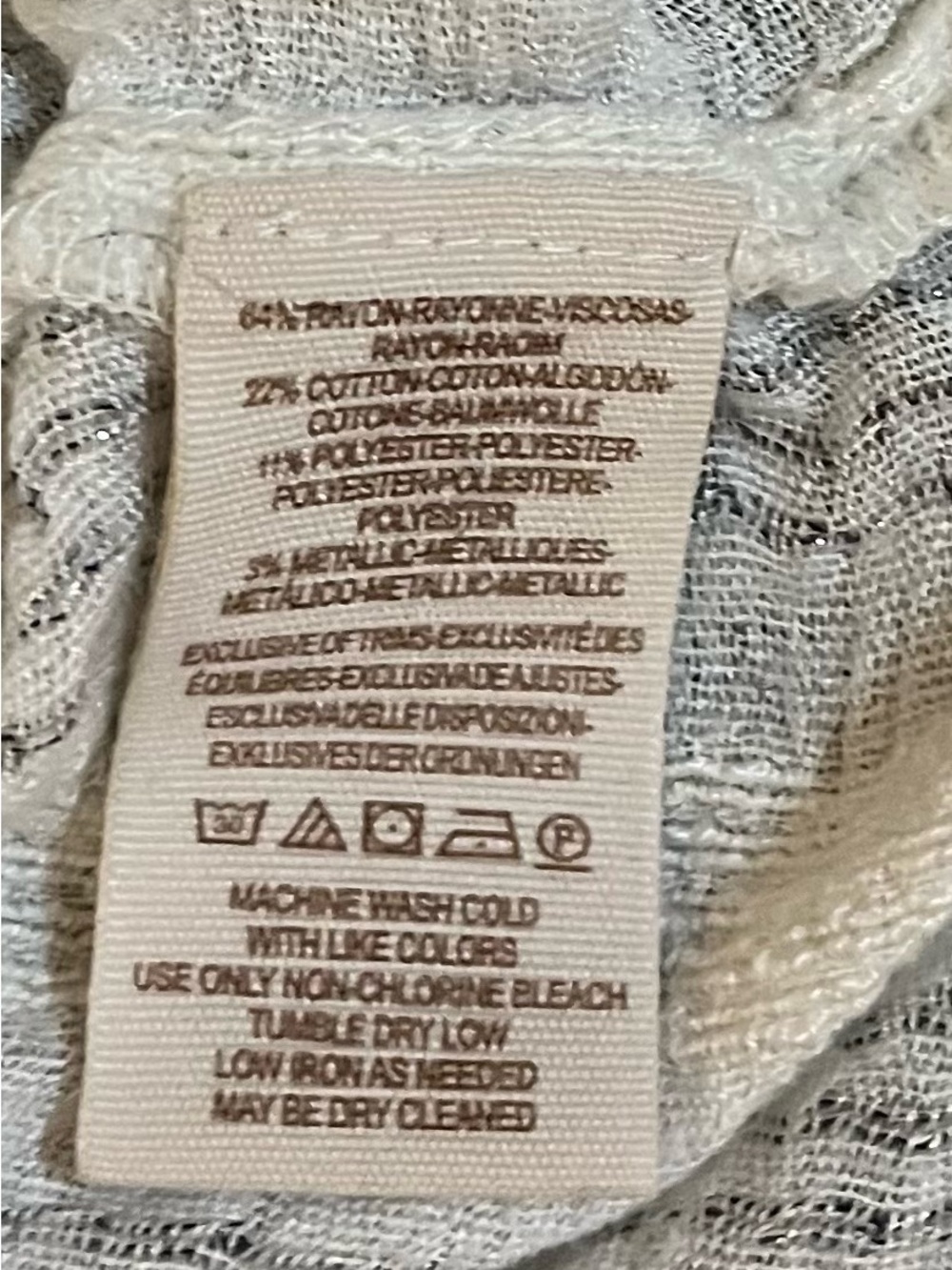 Free People Against All Odds Gauzy Boho Blouse size XS - Picture 13 of 13